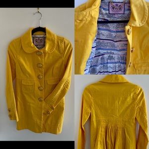Juicy Couture Yellow Peacoat